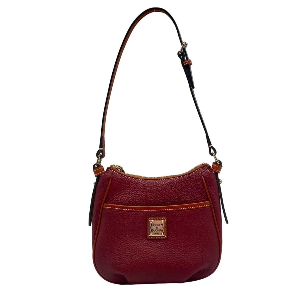 Dooney & Bourke Red Pebble Grain Margo Convertible Crossbody